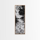 Sandy Trail Path, Coastal Forest Walk, Nature Photography, Framed Canvas Print, Boho Bedroom Wall Art, Minimalist Seaside Home Decor