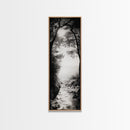 Ocean Pathway, Forest Light, Peaceful Coast, Dreamy Trail, Nature Escape, Framed Canvas Print, Entryway Wall Art, Moody Landscape