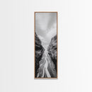Canyon Stream Path, Ocean Rock Passage Art, Nature Landscape Photography, Canvas Print, Bathroom Wall Decor, Modern Coastal Art