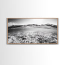 Ocean Surface, Sunlit Water, Sea Ripple, Underwater Light, Canvas Print, Modern Beach Art, Bathroom Wall Decor, Coastal Vibes