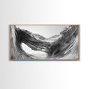 Ocean Cave, Textured Rock, Seaside Mystery, Canvas Print, Coastal Wall Art, Nature Photography, Bathroom Decor, Abstract Sea Cave