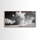 Ocean Wave Explosion, Tropical Beach Scene, Dramatic Nature Photography, Framed Canvas Print, Modern Coastal Wall Art, Bold Statement Decor