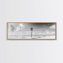 Dragonfly Beach Art, Detailed Insect Wings, Nature Wall Decor, Framed Canvas Print, Boho Bedroom Art, Minimal Wildlife Photography