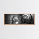 Vault Door, Sci-Fi Tunnel, Futuristic Entrance, Secure Chamber, Framed Canvas Print, Office Decor, Industrial Wall Art, Modern Cyberpunk Style