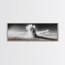 Sand Eruption, Desert Energy, Dust Storm, Framed Canvas Print, Modern Abstract Art, Office Wall Art, Dynamic Nature Photography