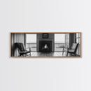 Cozy Fireplace, Cabin View, Warm Interior, Framed Canvas Print, Rustic Wall Art, Living Room Decor, Fall Season Vibe, Hygge Aesthetic