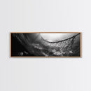 Deep Sea Net, Ocean Mood, Fisherman Style, Framed Canvas Print, Nautical Wall Art, Maritime Decor, Coastal Office Wall Art, Dark Ocean Print
