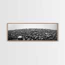 Rock Hill, Stone Texture, Natural Abstract, Canvas Print, Minimalist Wall Art, Monochrome Decor, Modern Entryway Art, Hallway Print