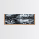 Stormy River Valley, Dramatic Landscape Art, Nature Wall Decor, Framed Canvas Print, Rustic Cabin Decor, Autumn Living Room Artwork