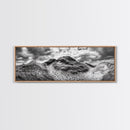 Windswept Dune Trail, Dramatic Sky, Nature Path, Beach Landscape, Framed Canvas Print, Rustic Wall Art, Fall Decor, Bedroom Art, Boho Vibes
