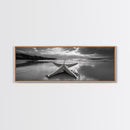 Starfish Beach, Moody Ocean, Calm Sunset, Canvas Print, coastal home decor, bathroom beach art, ocean lover gift, marine wall decor