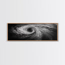 Ocean Vortex, Surreal Motion, Abstract Water, Canvas Print, Modern Coastal Decor, Bathroom Wall Art, Minimalist Abstract Photography
