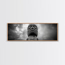 Tribal Totem Head, Cultural Wall Art, Primitive Sculpture Print, Monochrome Decor, Canvas Print, Office or Study Accent