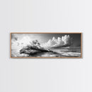 Tropical Island, Ocean Clouds, Stormy Sky, Canvas Print, Surreal Nature Wall Art, Coastal Home Decor, Dreamy Beach Scene Photography