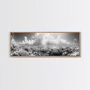 Coral Reef, Ocean Horizon, Cloudscape, Canvas Print, Underwater Nature Photography, Bathroom Wall Art, Marine Coastal Decor