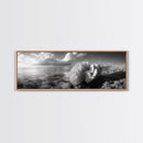 Sea Coral, Calm Ocean, Reef Textures, Framed Canvas Print, Coastal Bathroom Art, Monochrome Ocean Decor, Nature Photography Accent