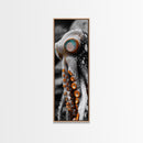 Octopus Closeup, Ocean Creature, Tentacle Texture, Framed Canvas Print, Marine Life Art, Nautical Bathroom Decor, Moody Coastal Wall Art