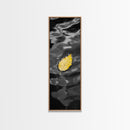 Yellow Leaf, Floating Leaf, Autumn Water Art, Nature Minimalism, Canvas Print, Zen Decor, Bathroom Wall Art, Fall Inspired Artwork