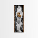 Sea Arch, Golden Rock, Coastal Focus, Minimalist Cliff Scene, Canvas Print, Living Room Decor, Ocean Photography, Nature Framed Art