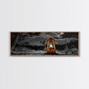Lantern Glow, Night Forest, Rustic Camping, Glowing Light, Canvas Print, Fall Wall Art, Cozy Home Accent, Cabin or Den Decor