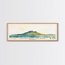 Auckland Island, New Zealand Watercolor Print, Vacation Gift, New Zealand Wall Art, Beach Painting, Beach Decor, Large Wall Art, Wood Frame Art