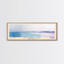 Botany Bay, United Kingdom Watercolor Print, Vacation Gift, United Kingdom Wall Art, Beach Painting, Beach Decor, Large Wall Art, Wood Frame Art