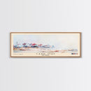 Cape May, New Jersey Watercolor Beach Print, Vacation Gift, New Jersey Wall Art, Framed Canvas Print, Framed Beach Painting