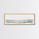 Costalegre, Mexico Watercolor Print, Vacation Gift, Mexico Wall Art, Beach Painting, Beach Decor, Large Wall Art, Wood Frame Art