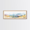 Doc Let, Vietnam Watercolor Print, Vacation Gift, Vietnam Wall Art, Beach Painting, Beach Decor, Large Wall Art, Wood Frame Art
