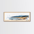 Golden Sands, Bulgaria Watercolor Beach Print, Vacation Gift, Bulgaria Wall Art, Framed Canvas Print, Framed Beach Painting