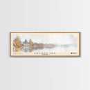 Helenesee, Germany Watercolor Beach Print, Vacation Gift, Germany Wall Art, Framed Canvas Print, Framed Beach Painting