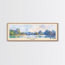 Ho Coc, Vietnam Watercolor Print, Vacation Gift, Vietnam Wall Art, Beach Painting, Beach Decor, Large Wall Art, Wood Frame Art