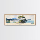Ishigaki, Japan Watercolor Print, Vacation Gift, Japan Wall Art, Beach Painting, Beach Decor, Large Wall Art, Wood Frame Art
