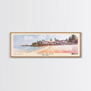 Mirissa, Sri Lanka Watercolor Beach Print, Vacation Gift, Sri Lanka Wall Art, Framed Canvas Print, Framed Beach Painting