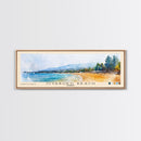 Ovabükü Beach, Turkey Watercolor Beach Print, Vacation Gift, Turkey Wall Art, Beach Painting, Beach Decor, Beach Painting