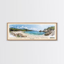 Parque Nacional Natural Tayrona, Colombia Watercolor Print, Vacation Gift, Colombia Wall Art, Beach Painting, Beach Decor, Large Wall Art, Wood Frame Art