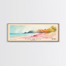 Pink Beach, Indonesia Watercolor Beach Print, Vacation Gift, Indonesia Wall Art, Beach Painting, Beach Decor, Beach Painting