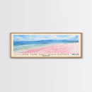 Pink sand Subic beach Matnog, Philippines Watercolor Print, Vacation Gift, Philippines Wall Art, Beach Painting, Beach Decor, Large Wall Art, Wood Frame Art