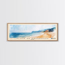 Plage de Piémanson, France Watercolor Print, Vacation Gift, France Wall Art, Beach Painting, Beach Decor, Large Wall Art, Wood Frame Art