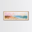Playa de Ondarreta, Spain Watercolor Beach Print, Vacation Gift, Spain Wall Art, Beach Painting, Beach Decor, Beach Painting