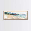Shek O Beach, Hong Kong Watercolor Print, Vacation Gift, Hong Kong Wall Art, Beach Painting, Beach Decor, Large Wall Art, Wood Frame Art