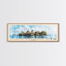 Sucre Islet (Johnny Cay), Colombia Watercolor Beach Print, Vacation Gift, Colombia Wall Art, Framed Canvas Print, Framed Beach Painting