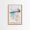 Boston Beach, Jamaica Watercolor Beach Print, Vacation Gift, Jamaica Wall Art, Beach Painting, Beach Decor, Beach Painting