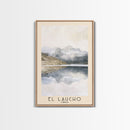 El Laucho, Chile Watercolor Print, Vacation Gift, Chile Wall Art, Beach Painting, Beach Decor, Large Wall Art, Wood Frame Art
