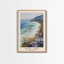 Koh Lipe, Thailand Watercolor Beach Print, Vacation Gift, Thailand Wall Art, Framed Canvas Print, Framed Beach Painting