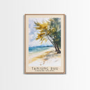 Tanjung Rhu, Langkawi, Malaysia Watercolor Print, Vacation Gift, Langkawi, Malaysia Wall Art, Beach Painting, Beach Decor, Large Wall Art, Wood Frame Art