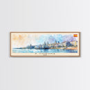 A Coruńa Spain Travel Art, City Art, Framed Canvas Print or Metal Wall Art, Europe Travel Poster, Panoramic Wall Art, Extra Wide Wall Art