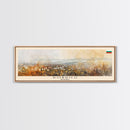 Dobrich Bulgaria Travel Art, City Art, Framed Canvas Print or Metal Wall Art, Europe Travel Poster, Panoramic Wall Art, Extra Wide Wall Art
