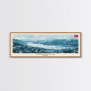 Drammen Norway Travel Print Wall Art, Panoramic City Art, Travel Art, Wall Decor, Vacation Gift, Framed Canvas Print Or Metal Art