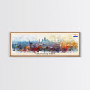 Kaposvar Hungary Travel Print Wall Art, Panoramic City Art, Travel Art, Wall Decor, Vacation Gift, Framed Canvas Print Or Metal Art